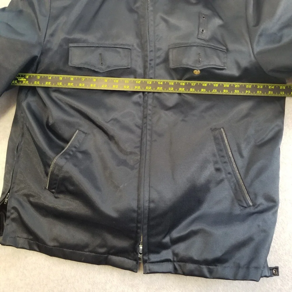 Fechheimer Jacket Mens 44R Black Faux Fur‎ Collar Protector Lined Union Made